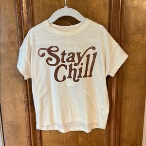 Rylee + Cru Stay Chill Kids Cream T-Shirt